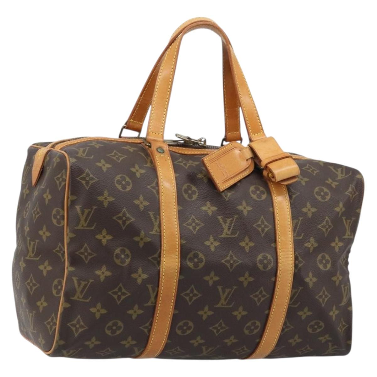 LOUIS VUITTON Monogram Sac Souple 35 Boston Bag M41626 LV Auth 164133