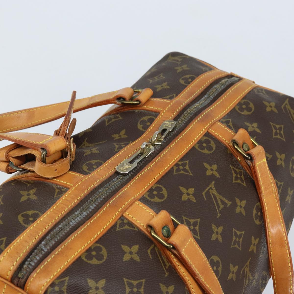 LOUIS VUITTON Monogram Sac Souple 35 Boston Bag M41626 LV Auth 164133
