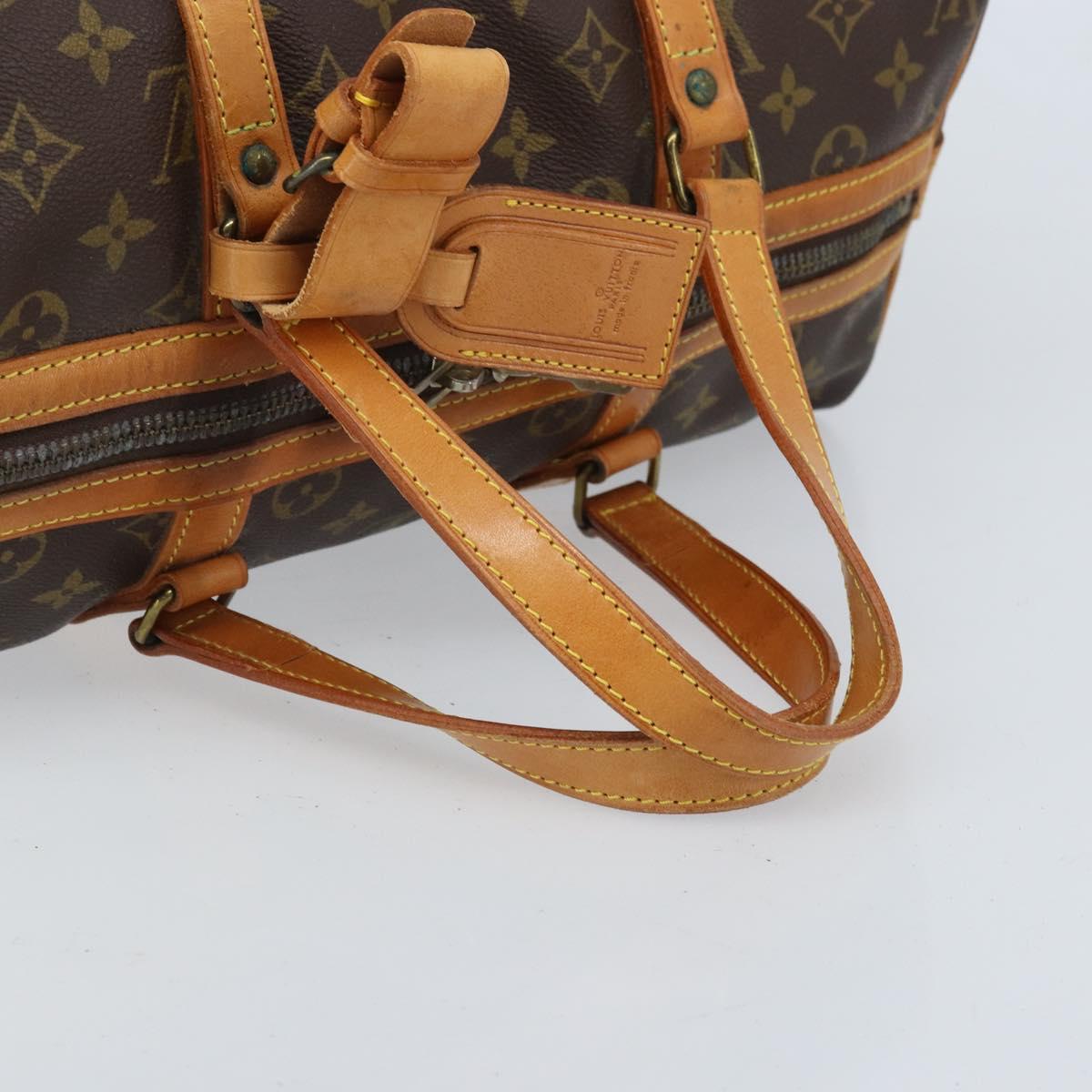 LOUIS VUITTON Monogram Sac Souple 35 Boston Bag M41626 LV Auth 164133