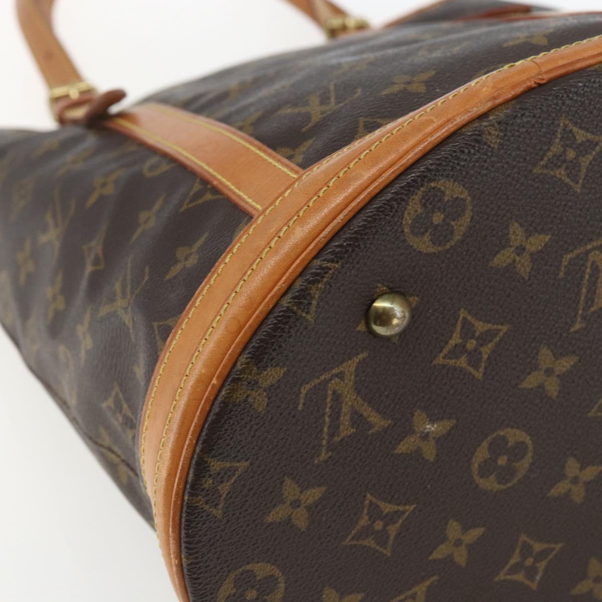 LOUIS VUITTON Monogram Bucket GM Shoulder Bag M42236 LV Auth 164141
