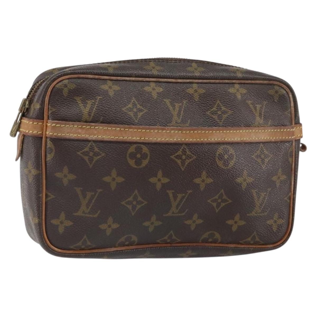 LOUIS VUITTON Monogram Compiegne 23 Clutch Bag M51847 LV Auth 164155