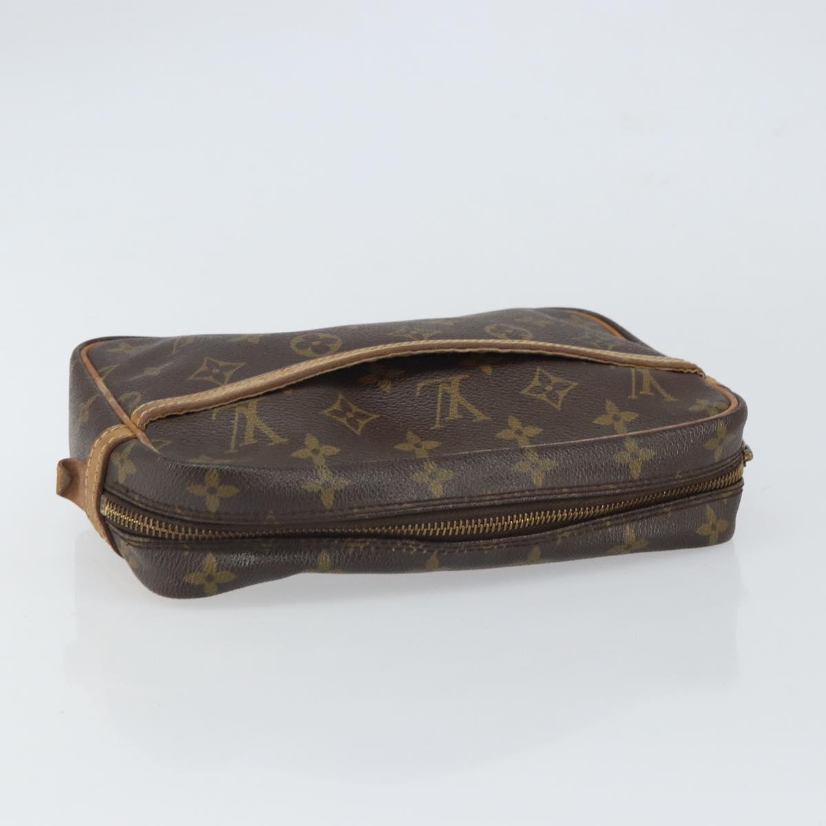 LOUIS VUITTON Monogram Compiegne 23 Clutch Bag M51847 LV Auth 164155