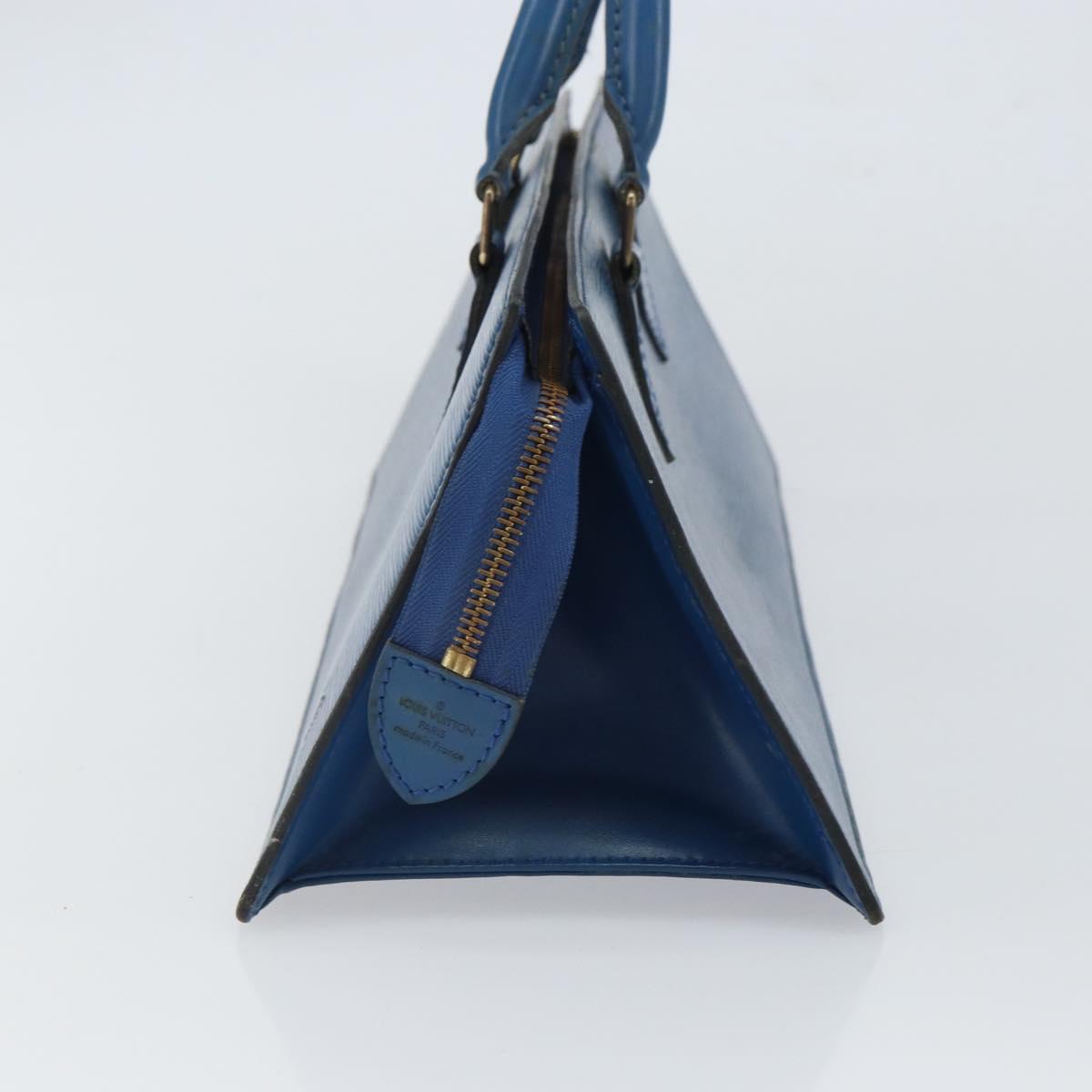 LOUIS VUITTON Epi Sac Triangle Hand Bag Blue M52095 LV Auth 164160