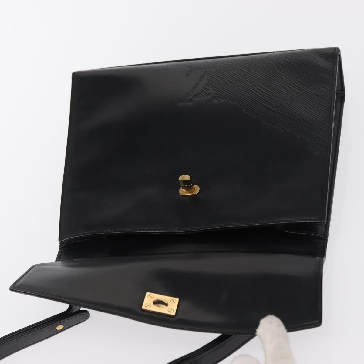 LOUIS VUITTON Epi Opera Line Spartan Bag Leather Black Noir M63942 Auth 164186