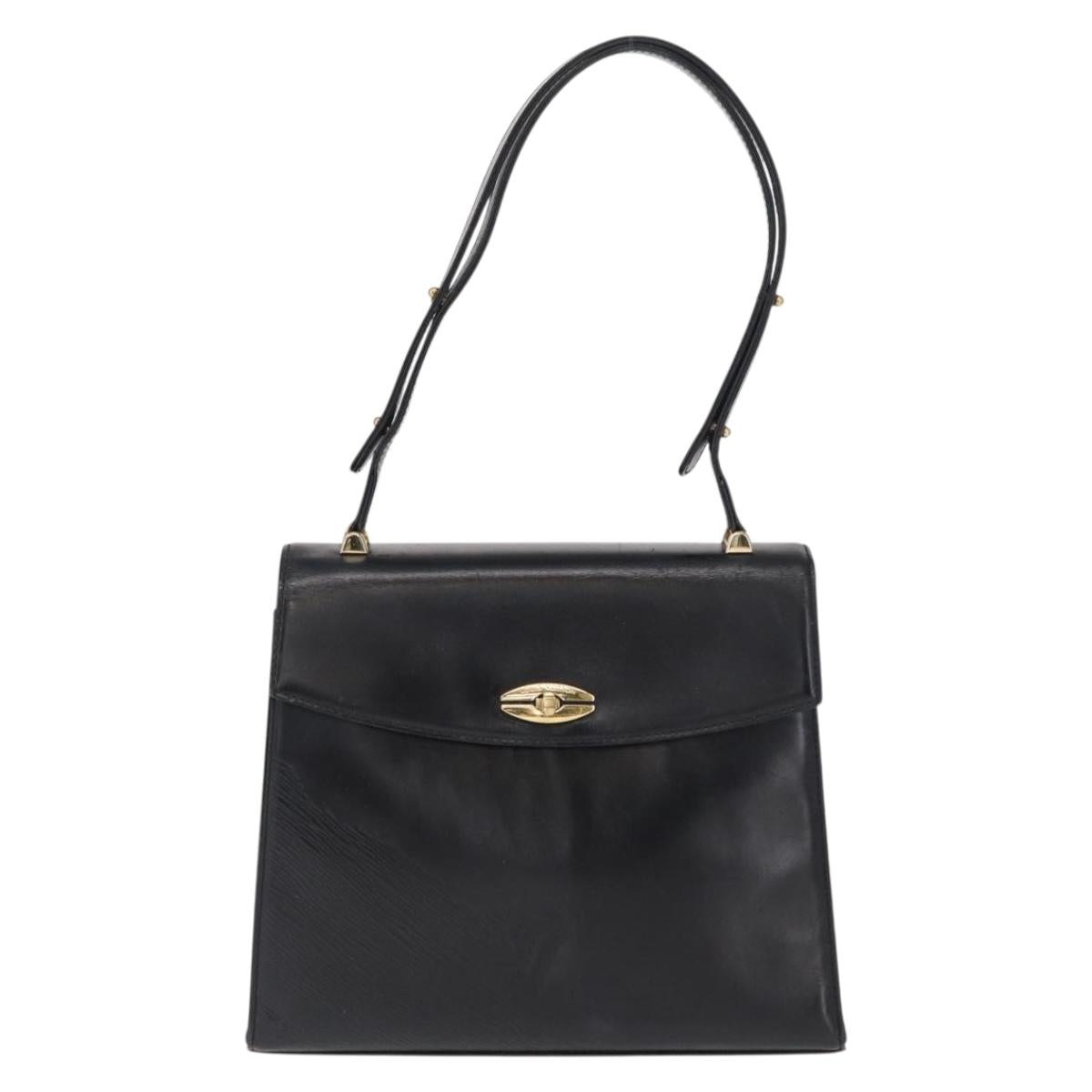 LOUIS VUITTON Epi Opera Line Spartan Bag Leather Black Noir M63942 Auth 164186