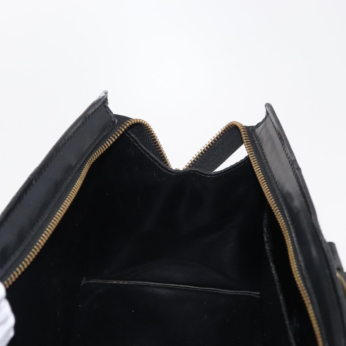 LOUIS VUITTON Epi Sac Triangle Hand Bag Black M52092 LV Auth 164190