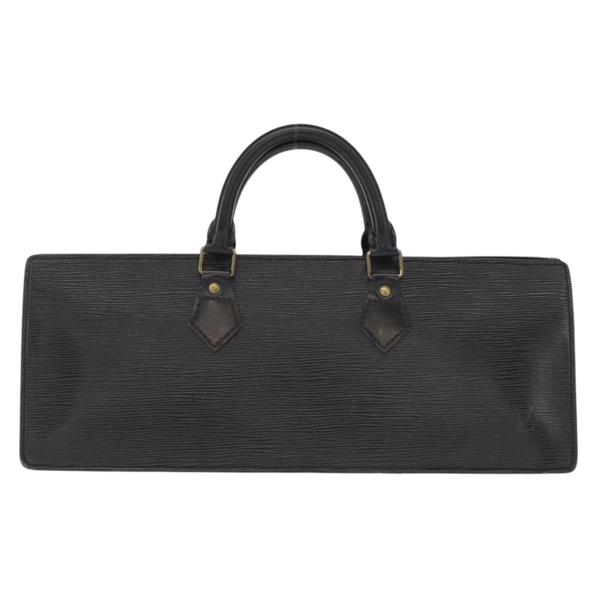 LOUIS VUITTON Epi Sac Triangle Hand Bag Black M52092 LV Auth 164190