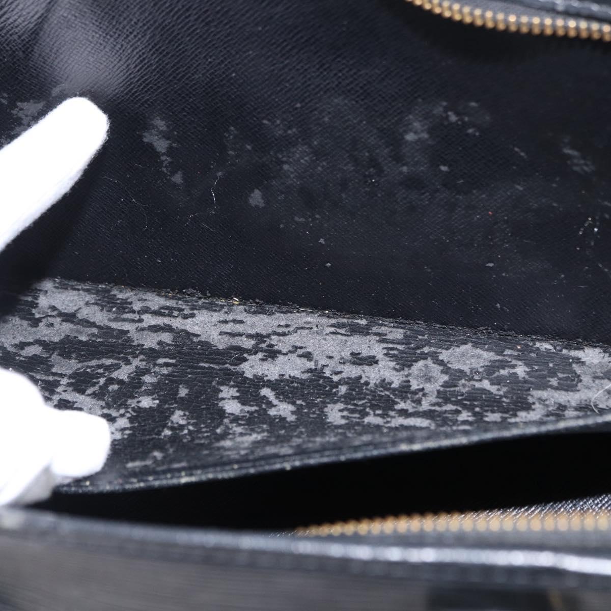 LOUIS VUITTON Epi Sac Triangle Hand Bag Black M52092 LV Auth 164190