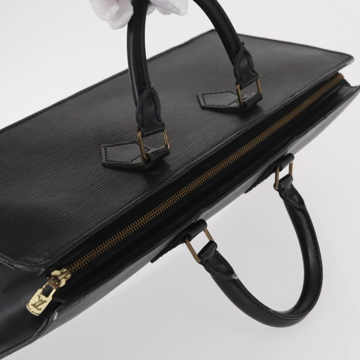 LOUIS VUITTON Epi Sac Triangle Hand Bag Black M52092 LV Auth 164190