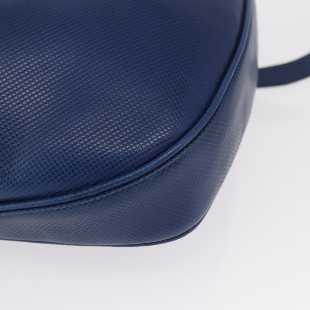 BOTTEGA VENETA Shoulder Bag Leather Blue Gold Auth 164193