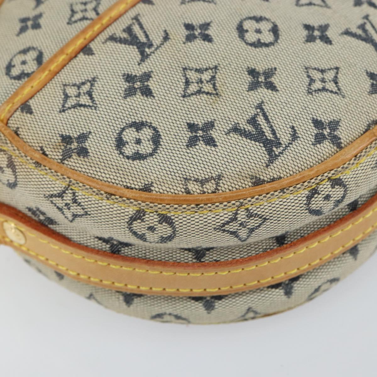 LOUIS VUITTON Monogram Mini Jeanne PM Shoulder Bag Blue M92001 LV Auth 164196