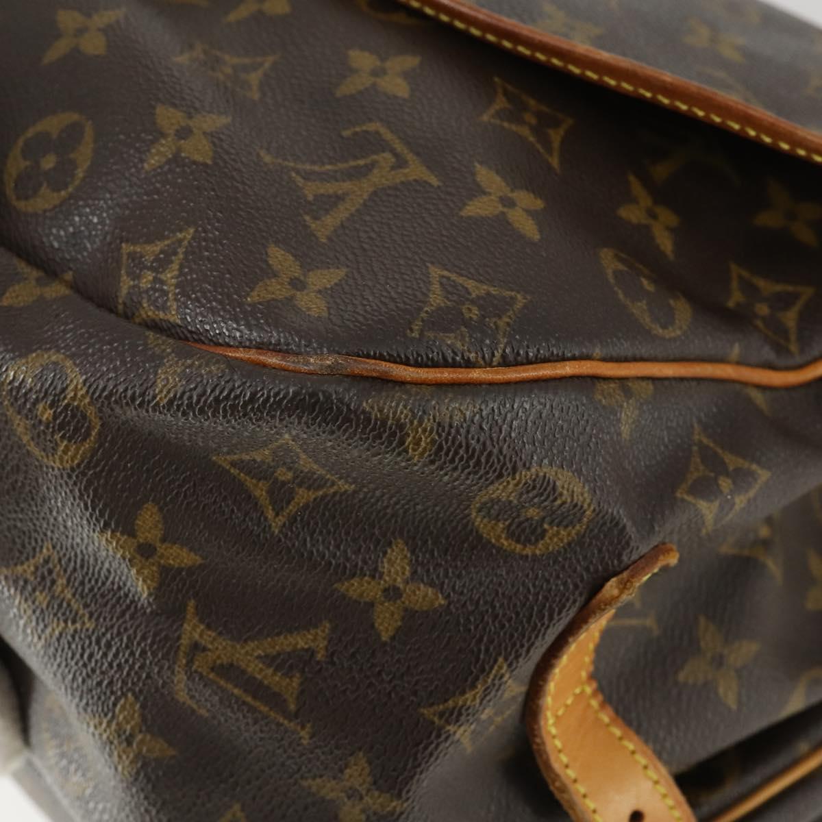 LOUIS VUITTON Monogram Saumur 35 Shoulder Bag M42254 LV Auth 164199