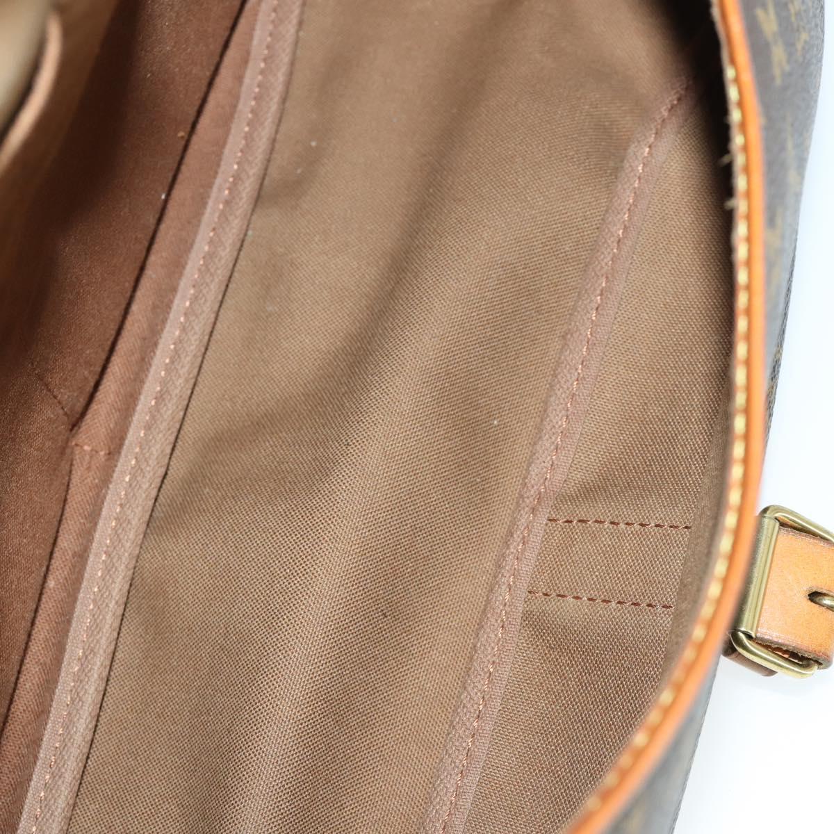 LOUIS VUITTON Monogram Saumur 35 Shoulder Bag M42254 LV Auth 164199