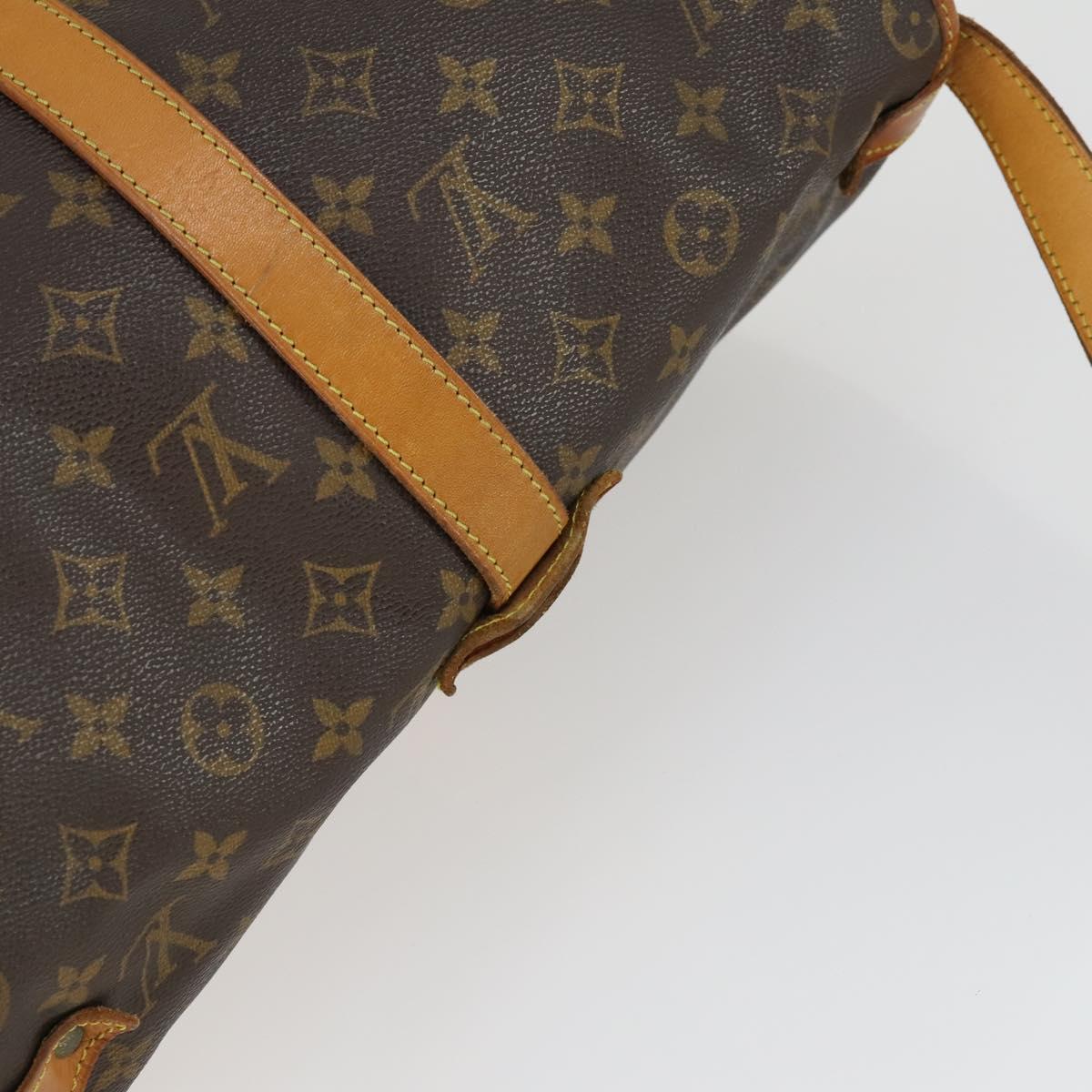LOUIS VUITTON Monogram Saumur 35 Shoulder Bag M42254 LV Auth 164199