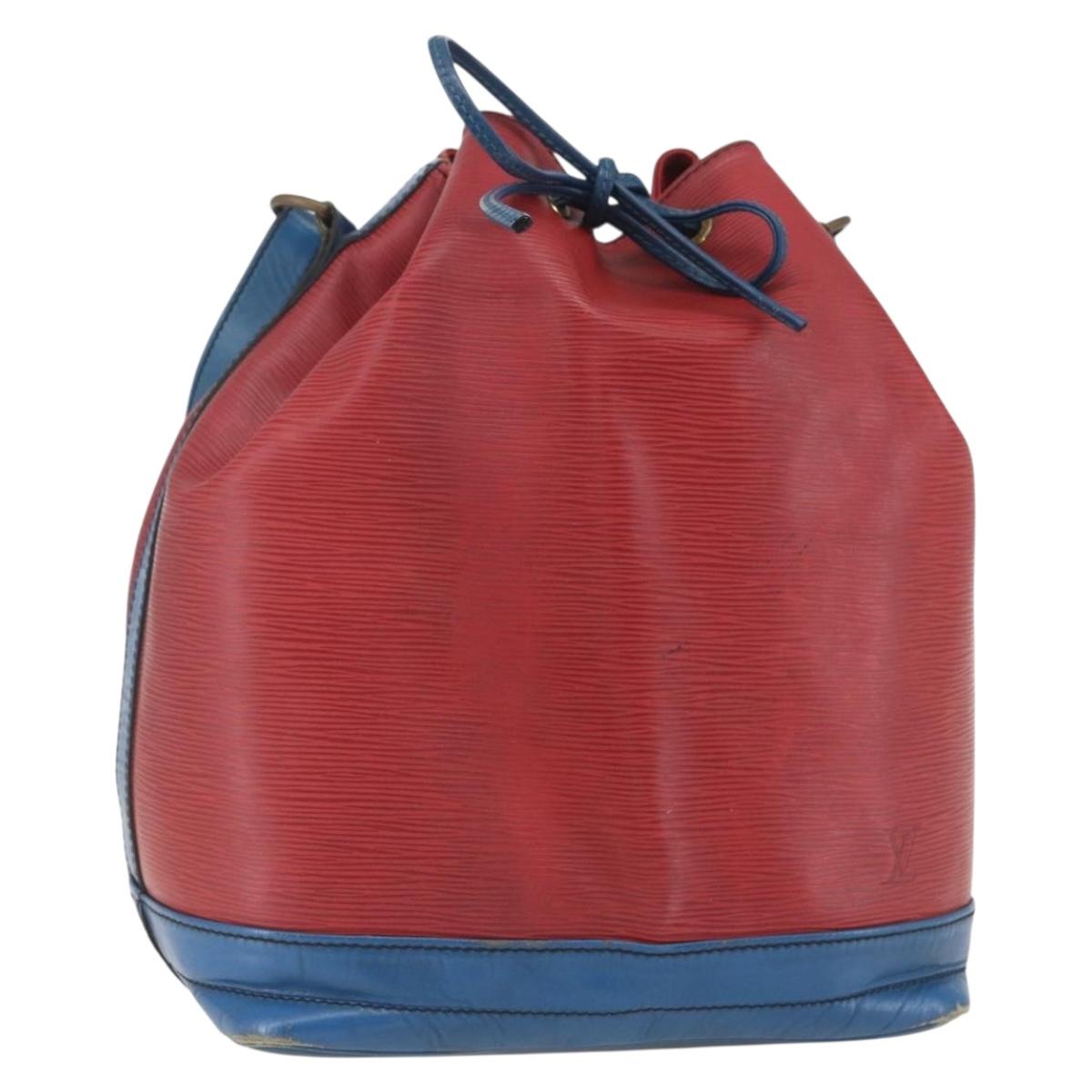 LOUIS VUITTON Epi Noe Shoulder Bag Bicolor Red Blue M44084 LV Auth 164203
