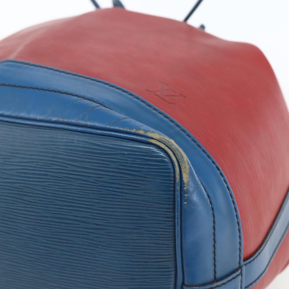 LOUIS VUITTON Epi Noe Shoulder Bag Bicolor Red Blue M44084 LV Auth 164203