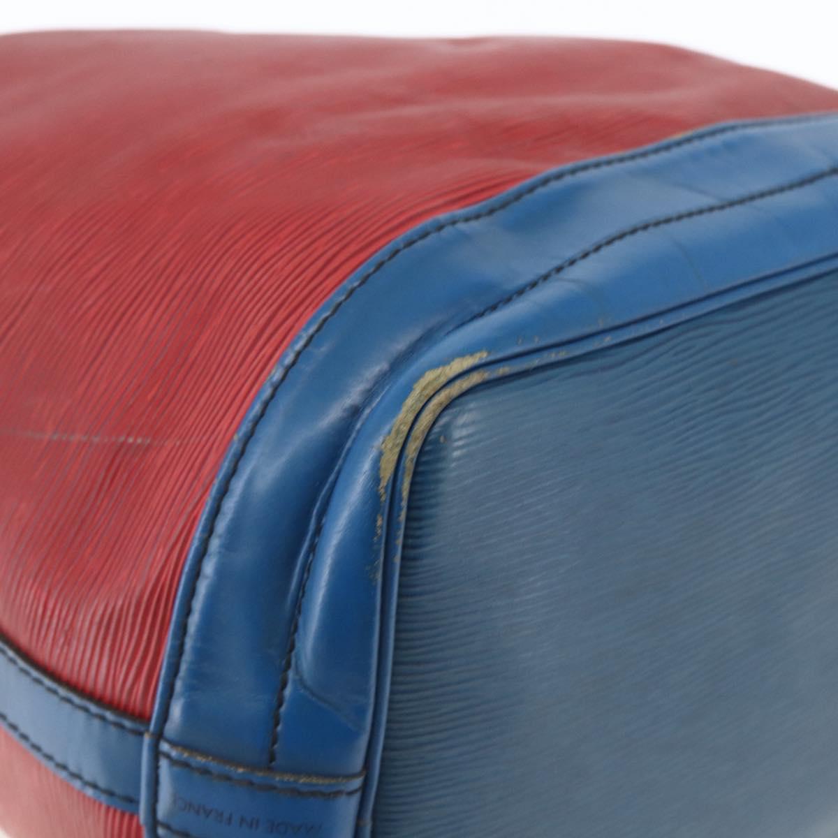 LOUIS VUITTON Epi Noe Shoulder Bag Bicolor Red Blue M44084 LV Auth 164203