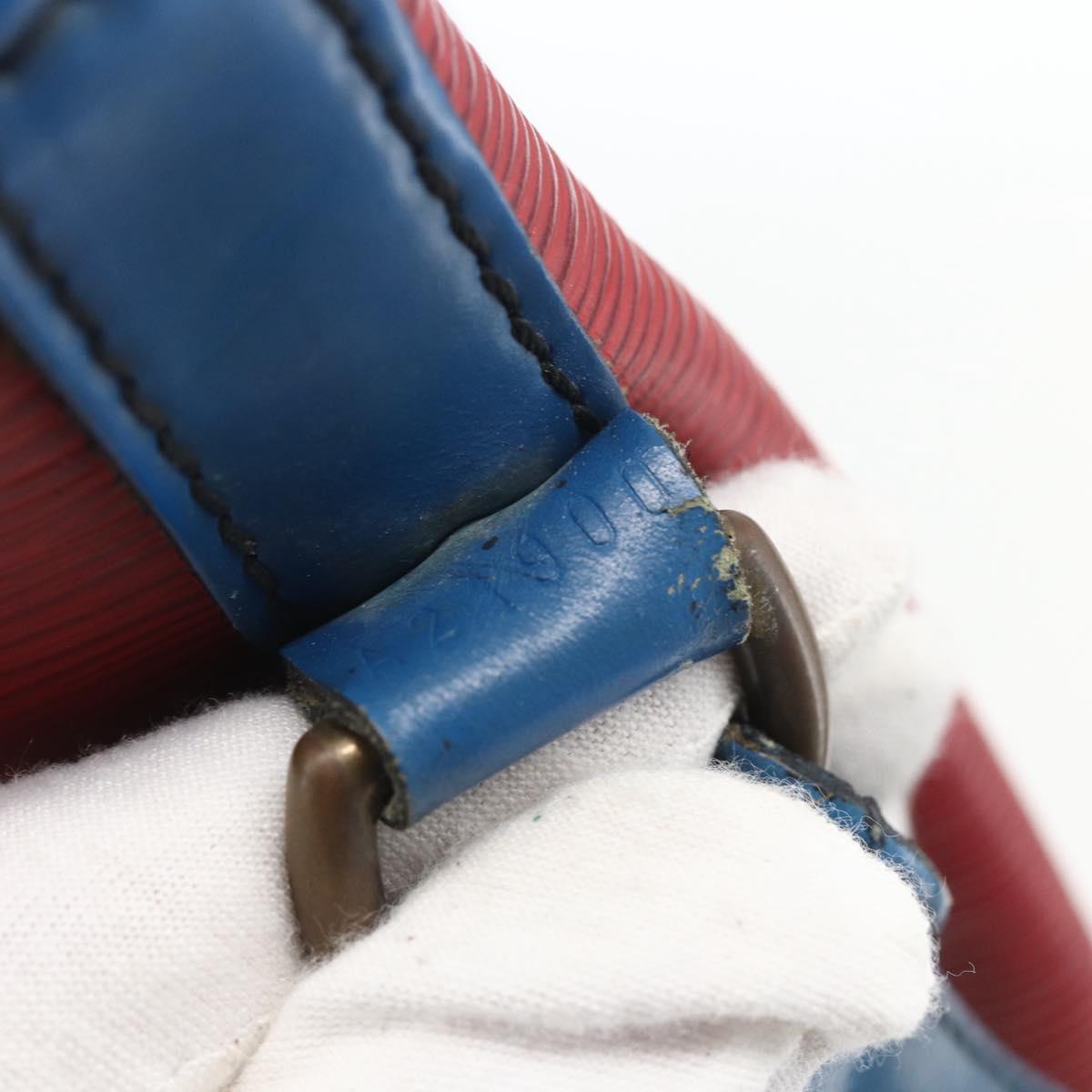 LOUIS VUITTON Epi Noe Shoulder Bag Bicolor Red Blue M44084 LV Auth 164203