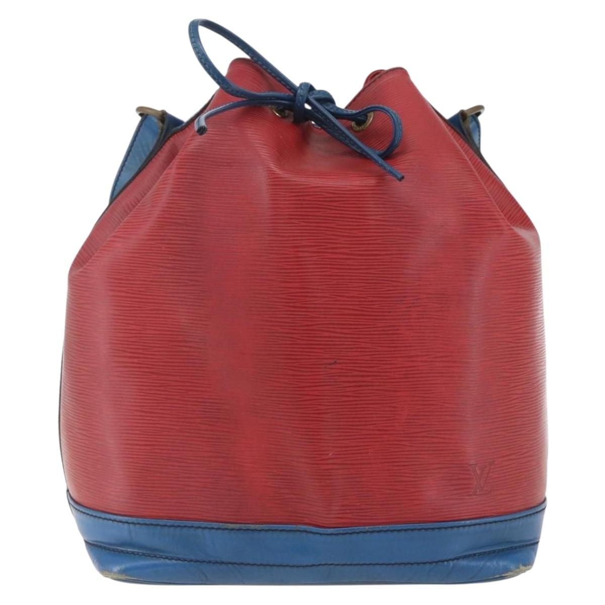 LOUIS VUITTON Epi Noe Shoulder Bag Bicolor Red Blue M44084 LV Auth 164203