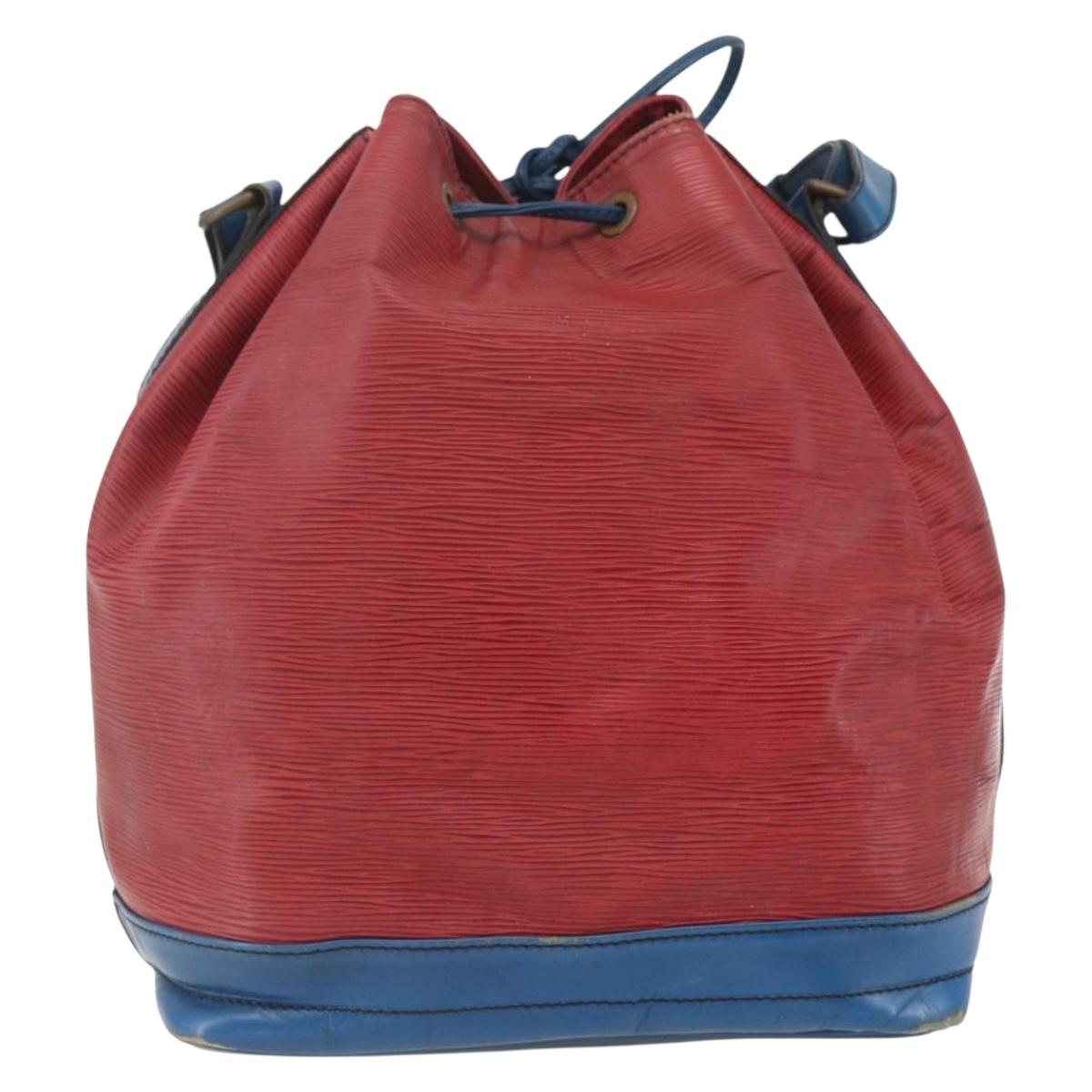 LOUIS VUITTON Epi Noe Shoulder Bag Bicolor Red Blue M44084 LV Auth 164203