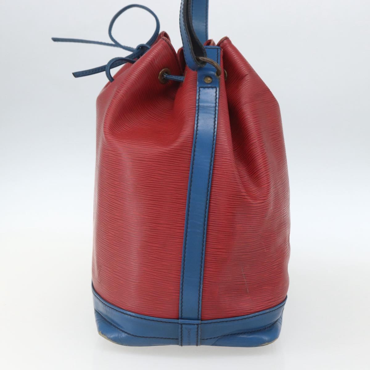 LOUIS VUITTON Epi Noe Shoulder Bag Bicolor Red Blue M44084 LV Auth 164203