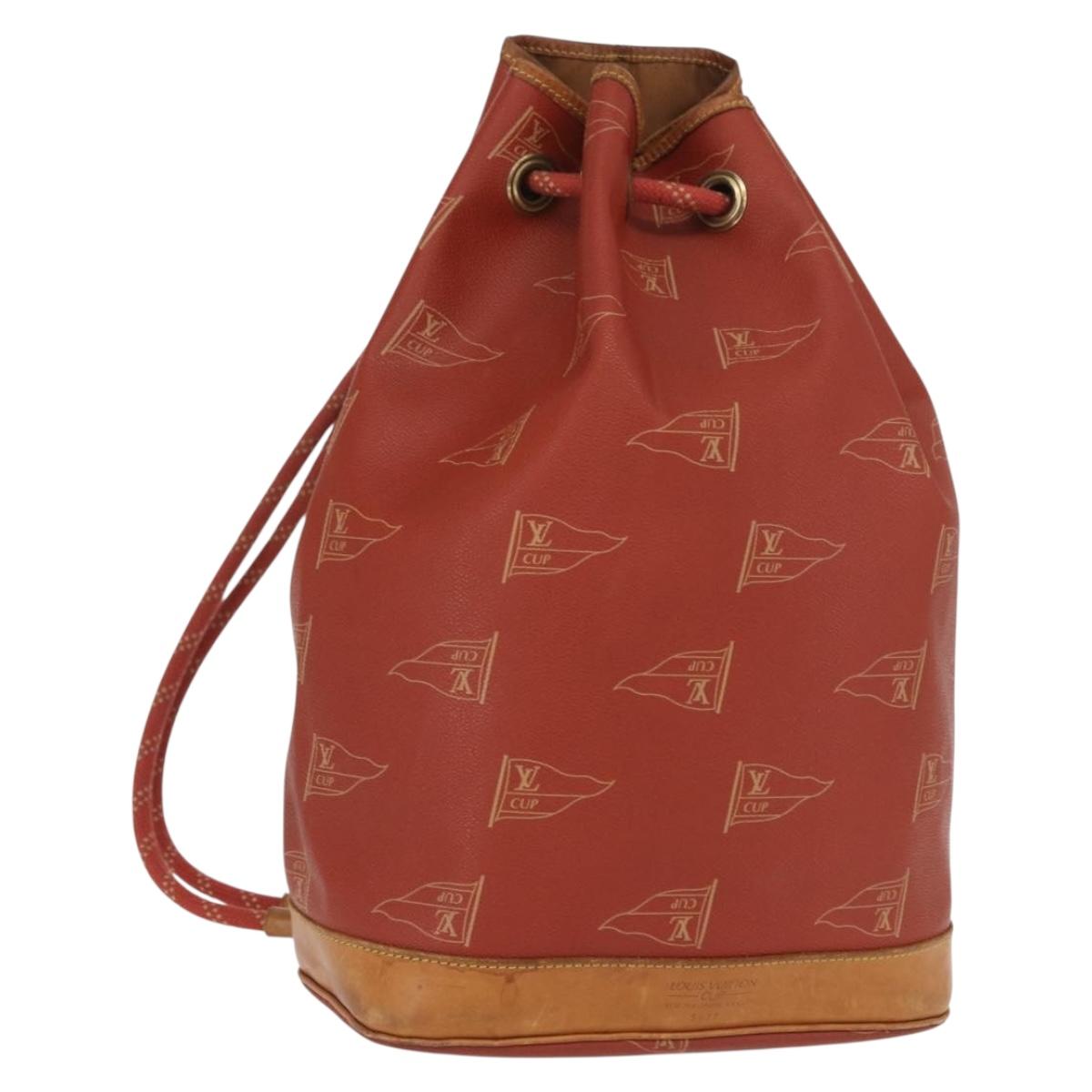 LOUIS VUITTON LV cup Saint Tropez Shoulder Bag Red M80026 LV Auth 164235