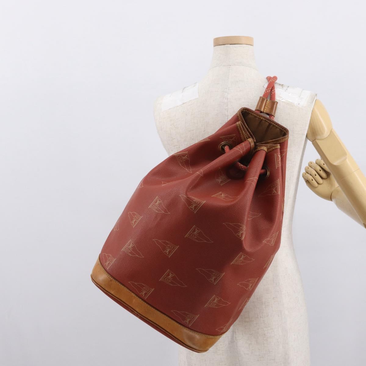 LOUIS VUITTON LV cup Saint Tropez Shoulder Bag Red M80026 LV Auth 164235