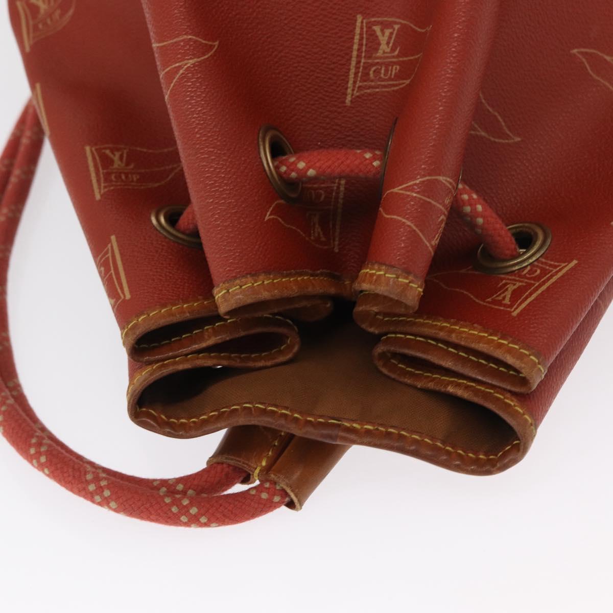LOUIS VUITTON LV cup Saint Tropez Shoulder Bag Red M80026 LV Auth 164235