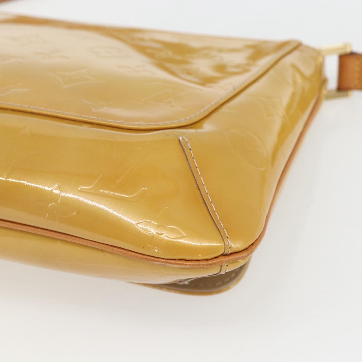 LOUIS VUITTON Monogram Vernis Thompson Street Bag Beige M91301 LV Auth 164244
