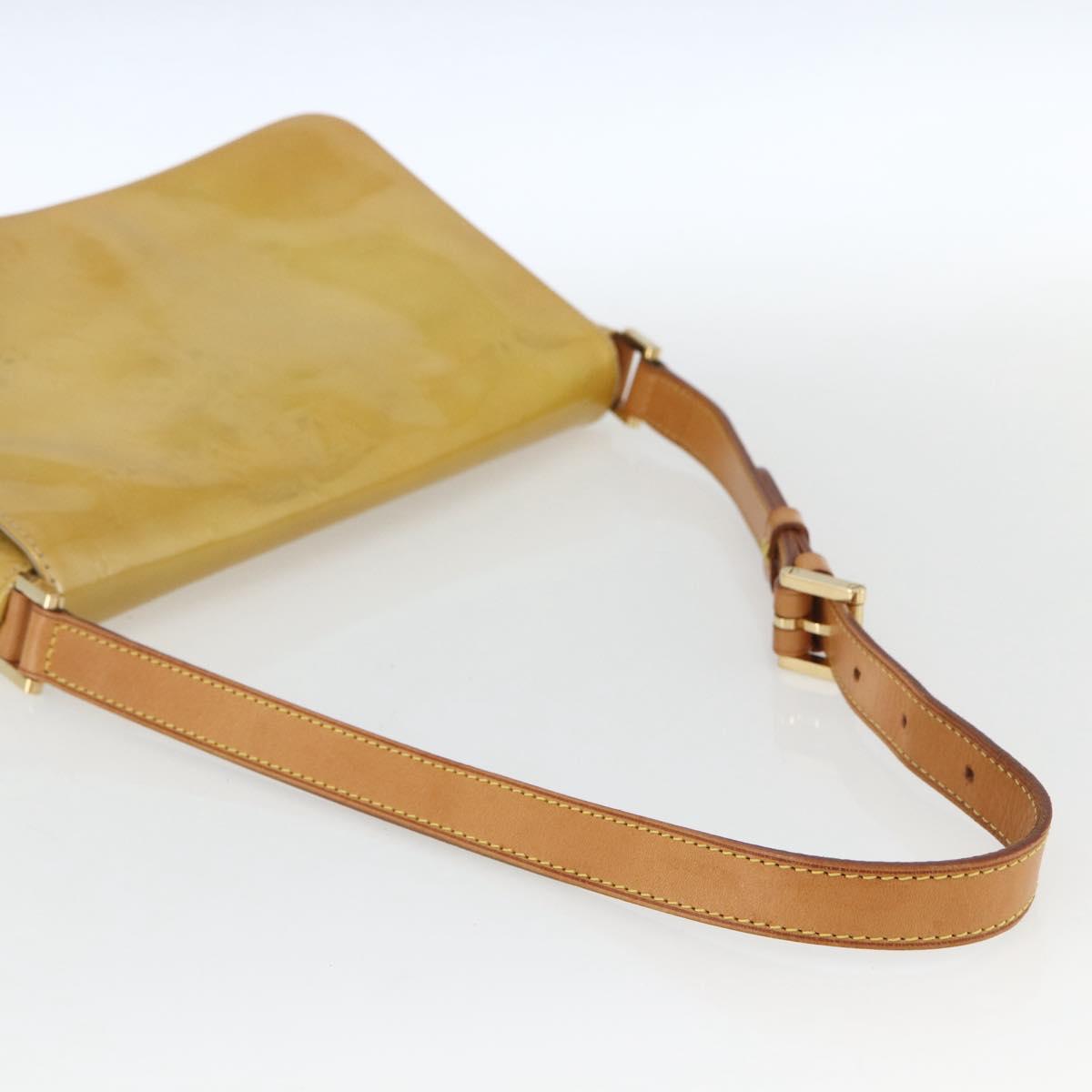 LOUIS VUITTON Monogram Vernis Thompson Street Bag Beige M91301 LV Auth 164244
