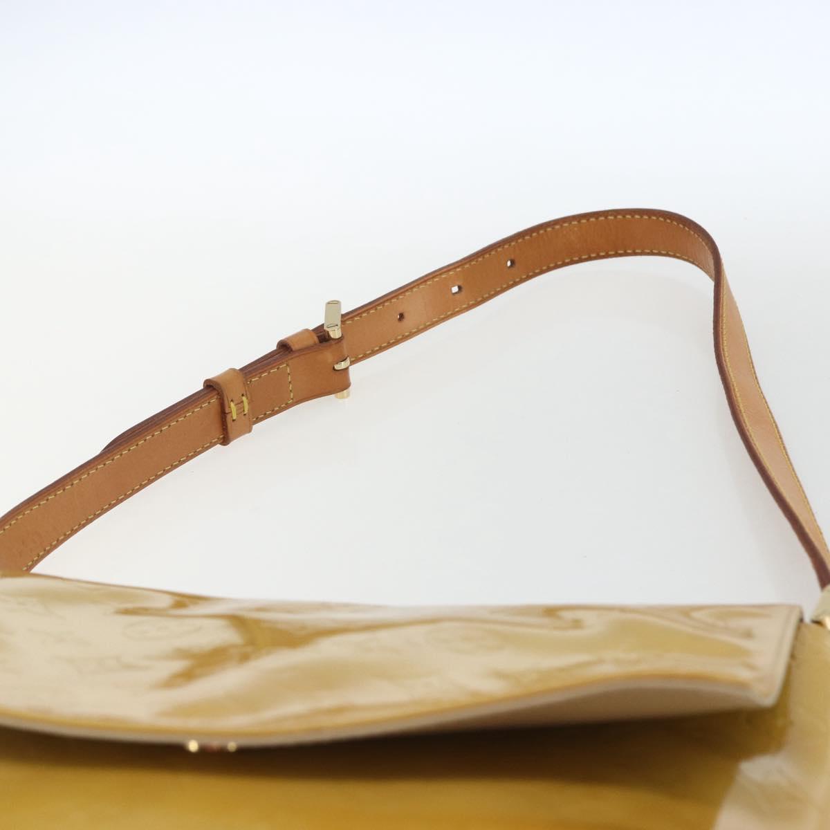 LOUIS VUITTON Monogram Vernis Thompson Street Bag Beige M91301 LV Auth 164244