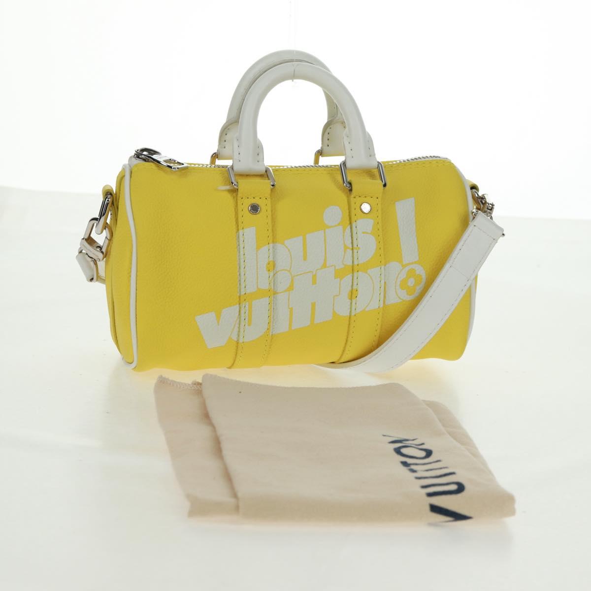 LOUIS VUITTON Monogram Everyday Keepall XS Hand Bag Yellow M80842 Auth 164249V