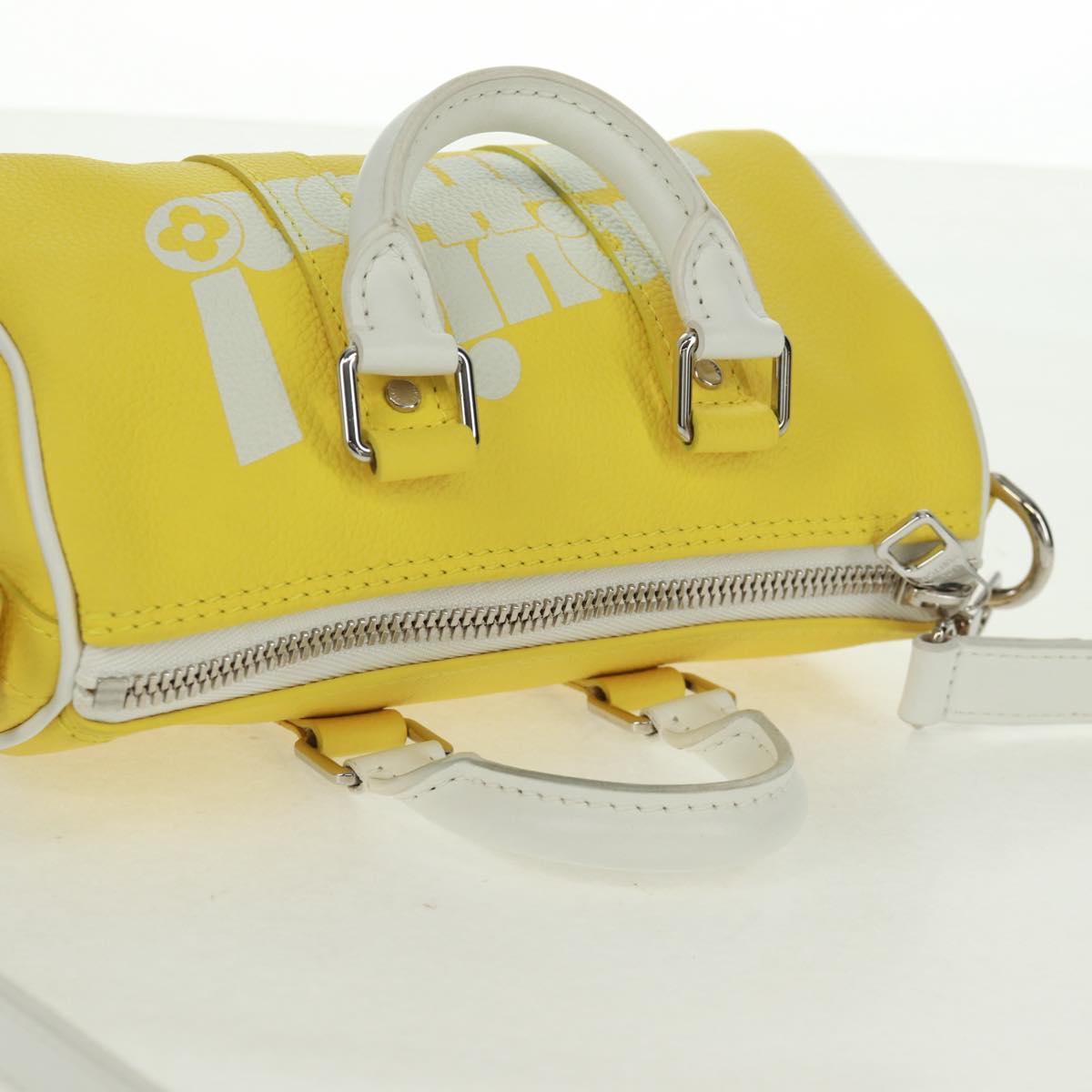 LOUIS VUITTON Monogram Everyday Keepall XS Hand Bag Yellow M80842 Auth 164249V