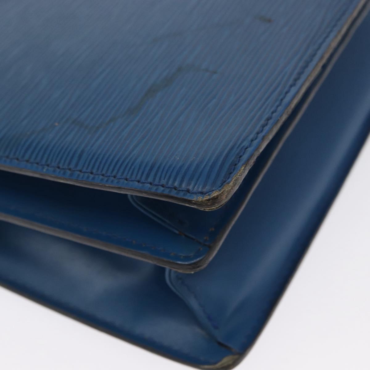 LOUIS VUITTON Epi Capuchin Shoulder Bag Blue M52345 LV Auth 164265