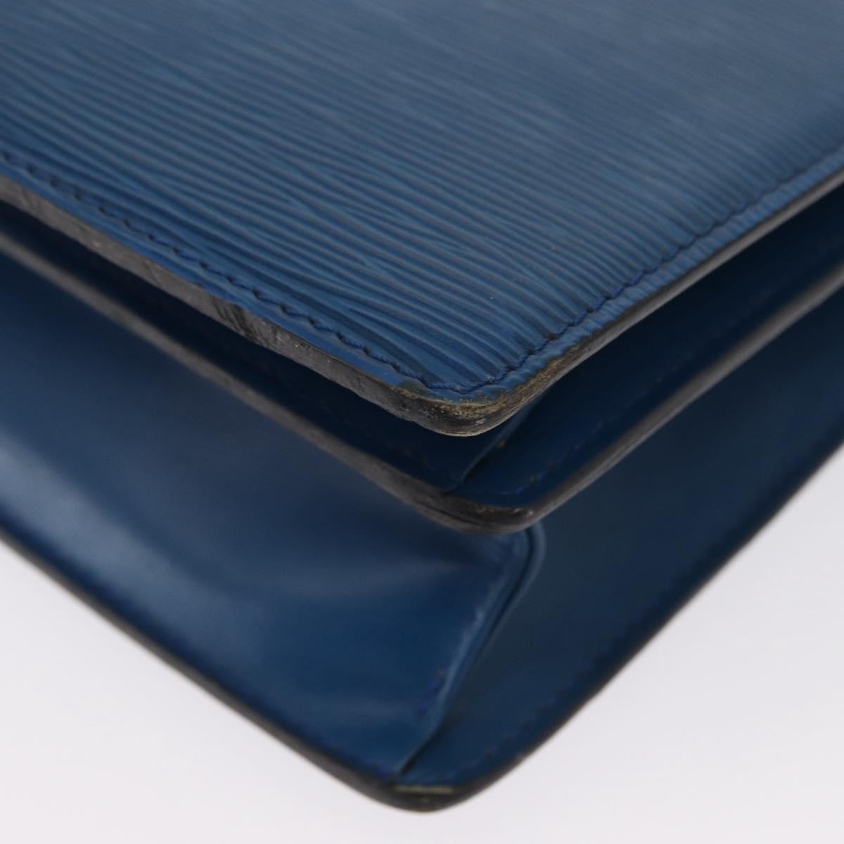 LOUIS VUITTON Epi Capuchin Shoulder Bag Blue M52345 LV Auth 164265