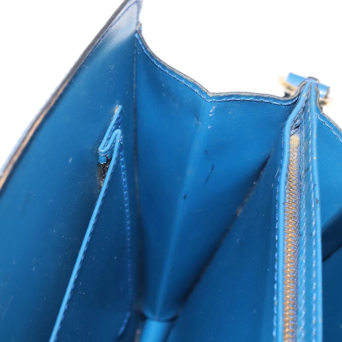 LOUIS VUITTON Epi Capuchin Shoulder Bag Blue M52345 LV Auth 164265