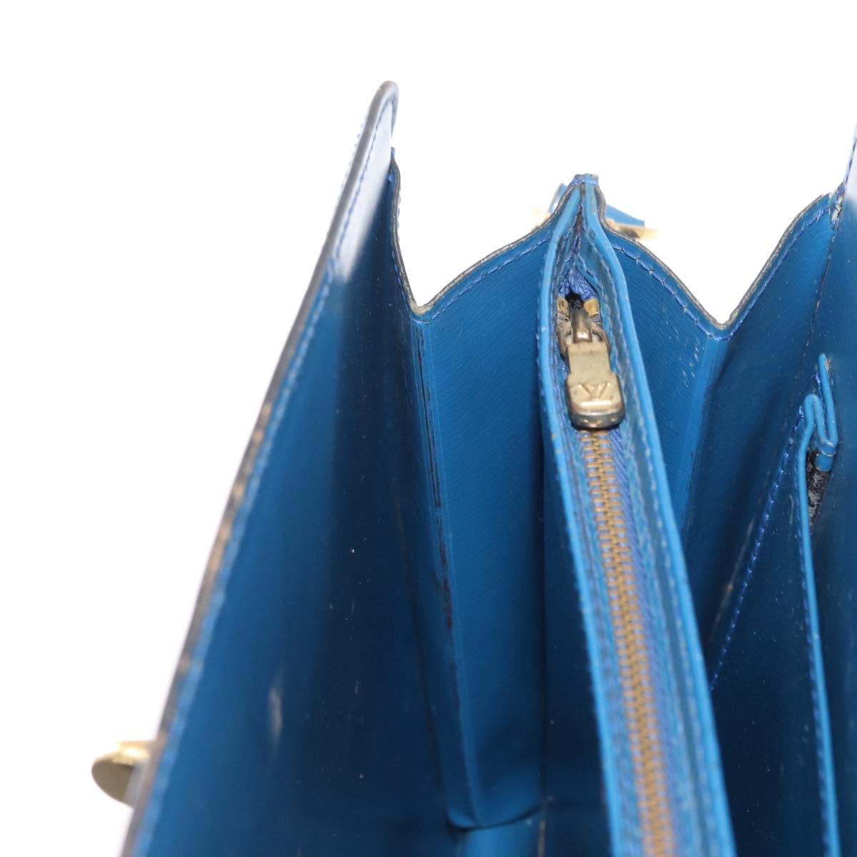LOUIS VUITTON Epi Capuchin Shoulder Bag Blue M52345 LV Auth 164265