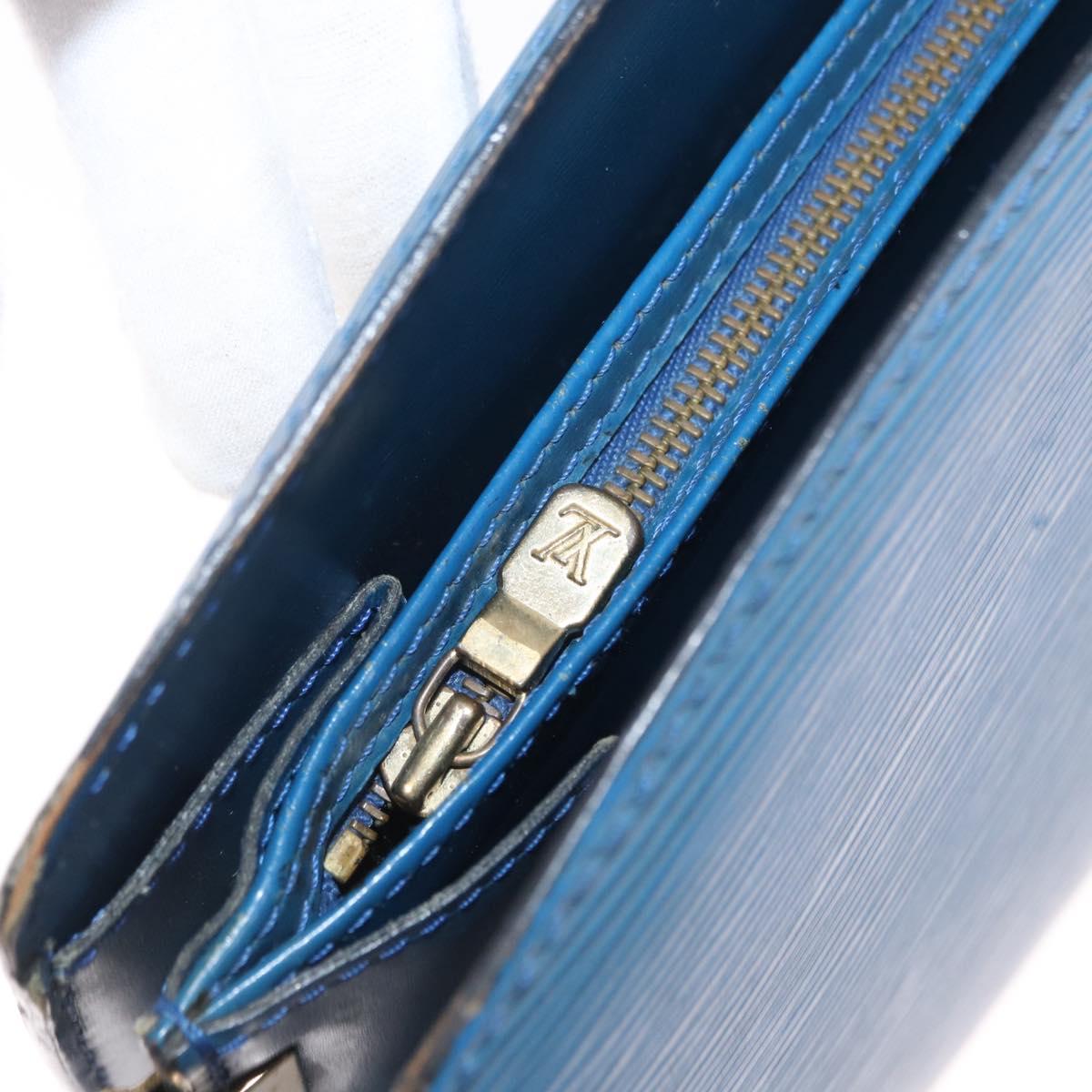 LOUIS VUITTON Epi Capuchin Shoulder Bag Blue M52345 LV Auth 164265