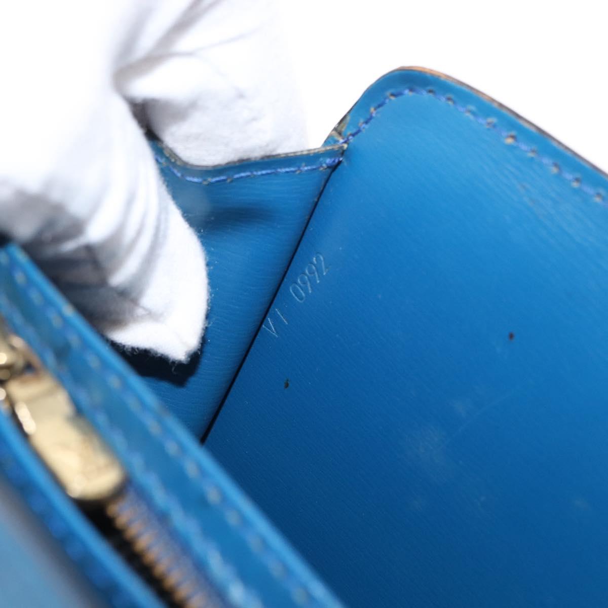 LOUIS VUITTON Epi Capuchin Shoulder Bag Blue M52345 LV Auth 164265