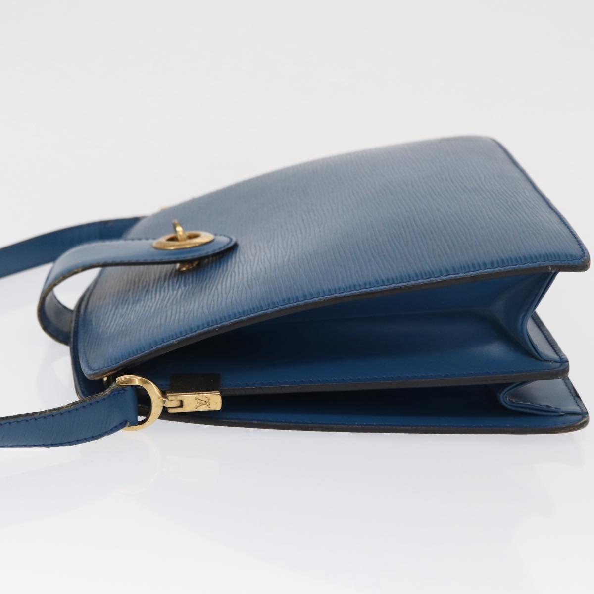 LOUIS VUITTON Epi Capuchin Shoulder Bag Blue M52345 LV Auth 164265