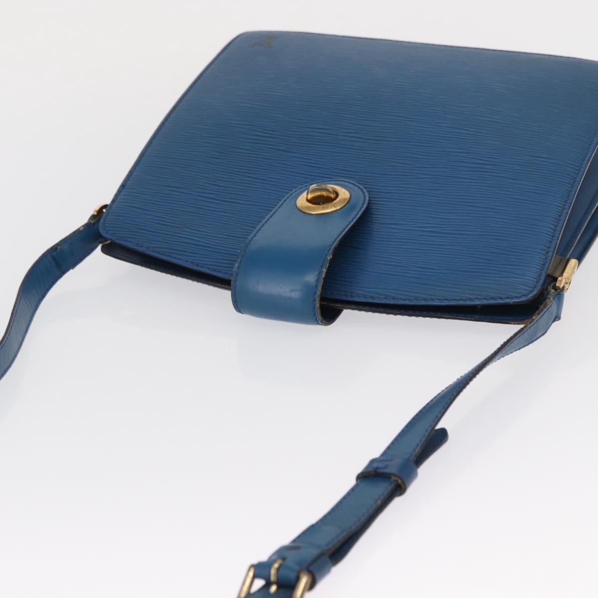 LOUIS VUITTON Epi Capuchin Shoulder Bag Blue M52345 LV Auth 164265