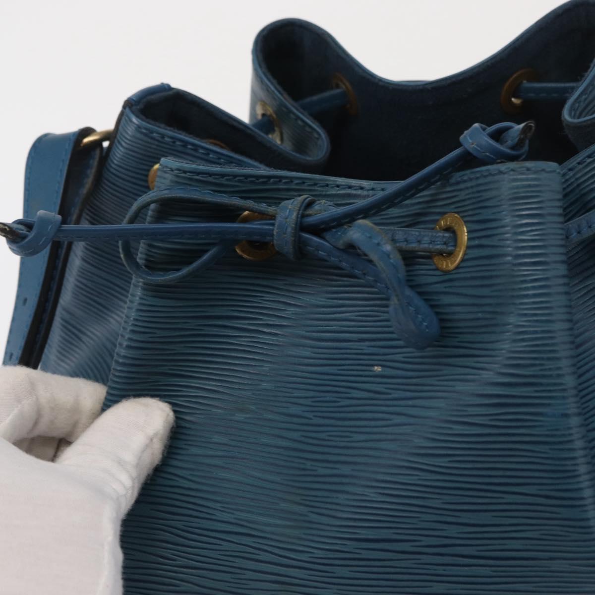 LOUIS VUITTON Epi Petit Noe Shoulder Bag Blue M44105 LV Auth 164271