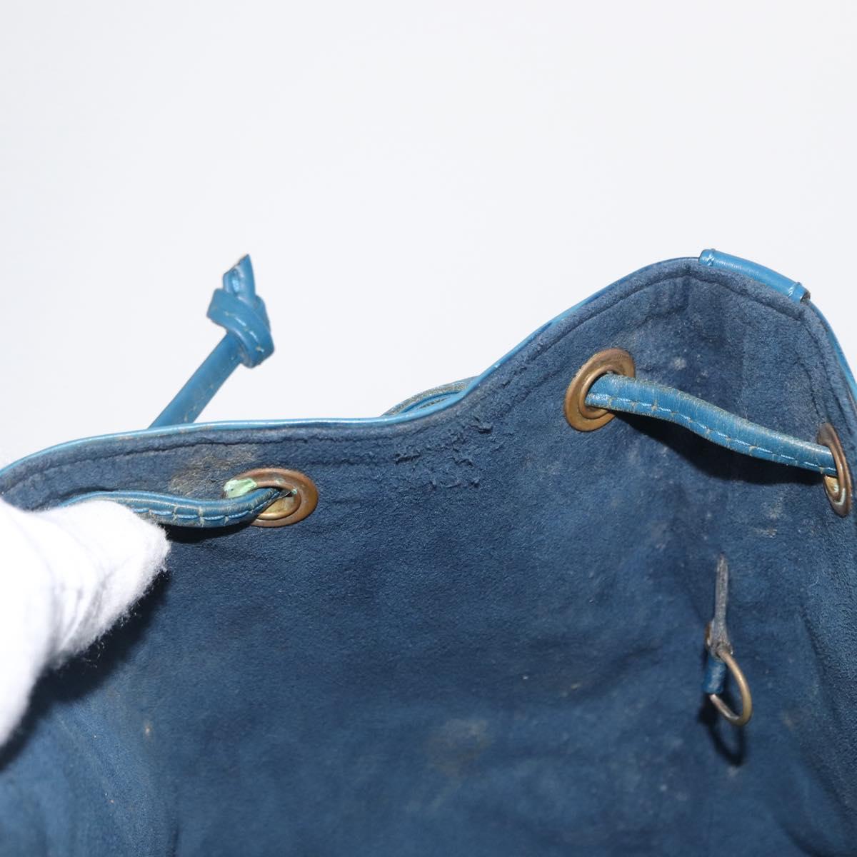 LOUIS VUITTON Epi Petit Noe Shoulder Bag Blue M44105 LV Auth 164271