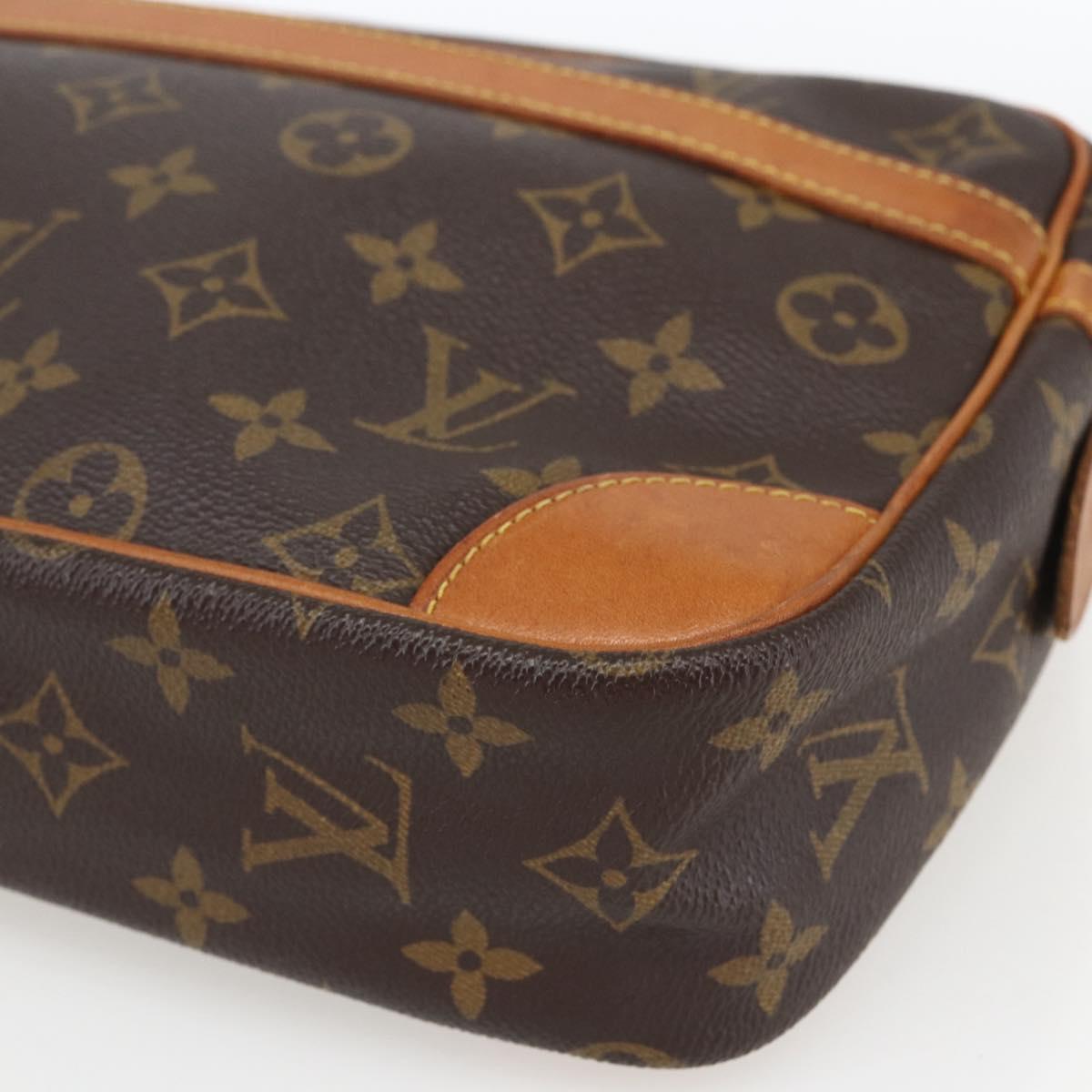LOUIS VUITTON Monogram Compiegne 28 Clutch Bag M51845 LV Auth 164275