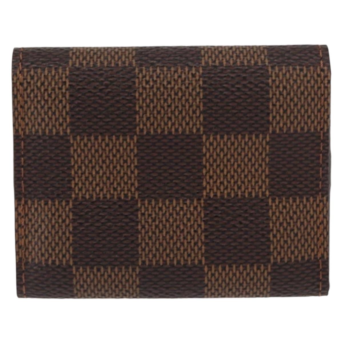 LOUIS VUITTON Damier Ebene Bouton De Manchette Case Cuff Case LV Auth 164291