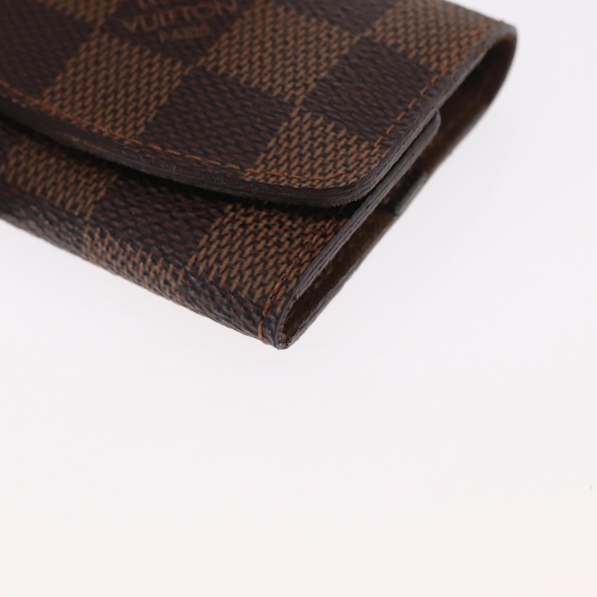 LOUIS VUITTON Damier Ebene Bouton De Manchette Case Cuff Case LV Auth 164291
