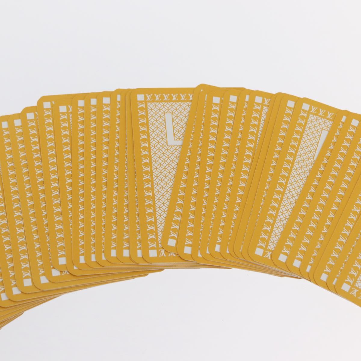 LOUIS VUITTON Monogram Playing Cards Yellow LV Auth 164293M
