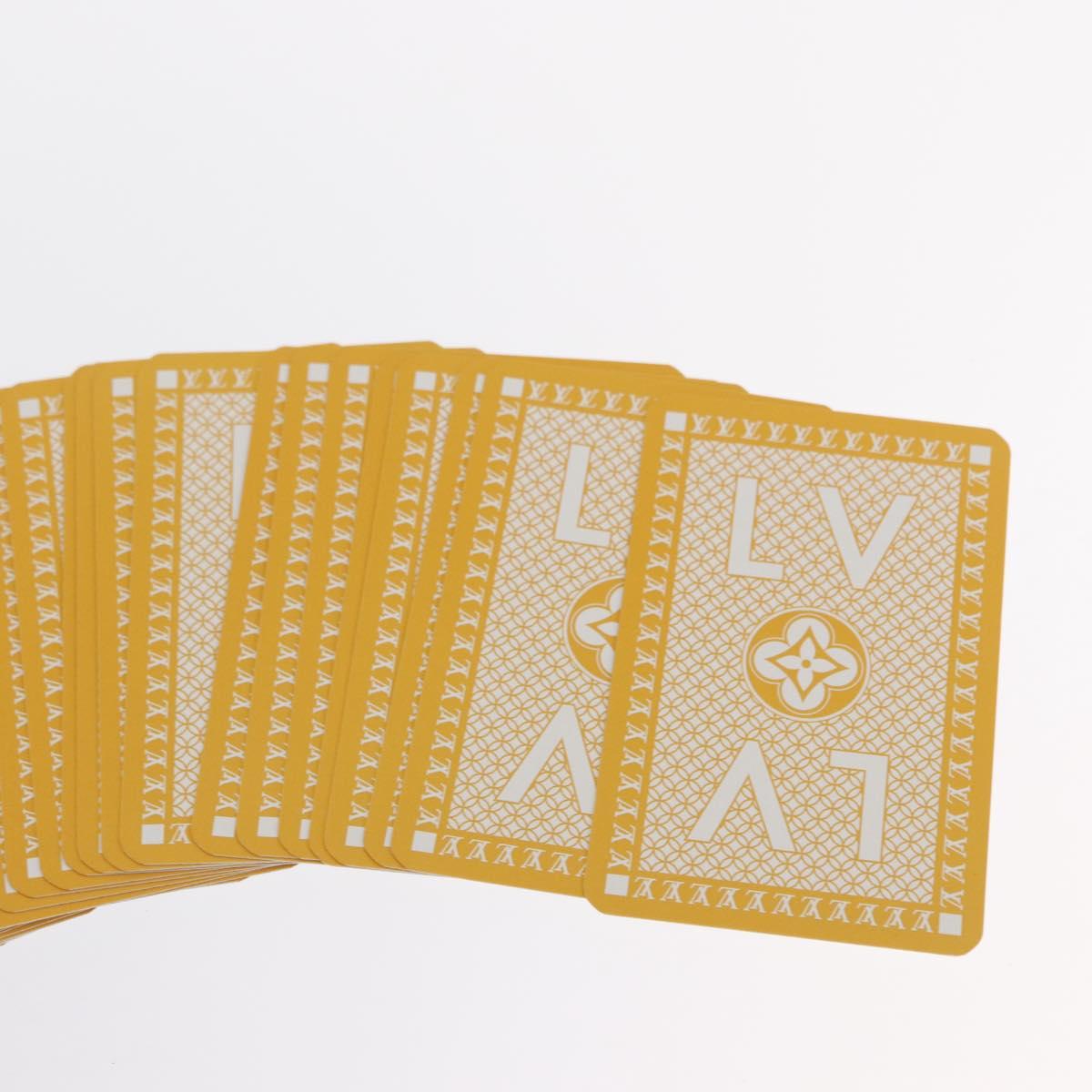 LOUIS VUITTON Monogram Playing Cards Yellow LV Auth 164293M
