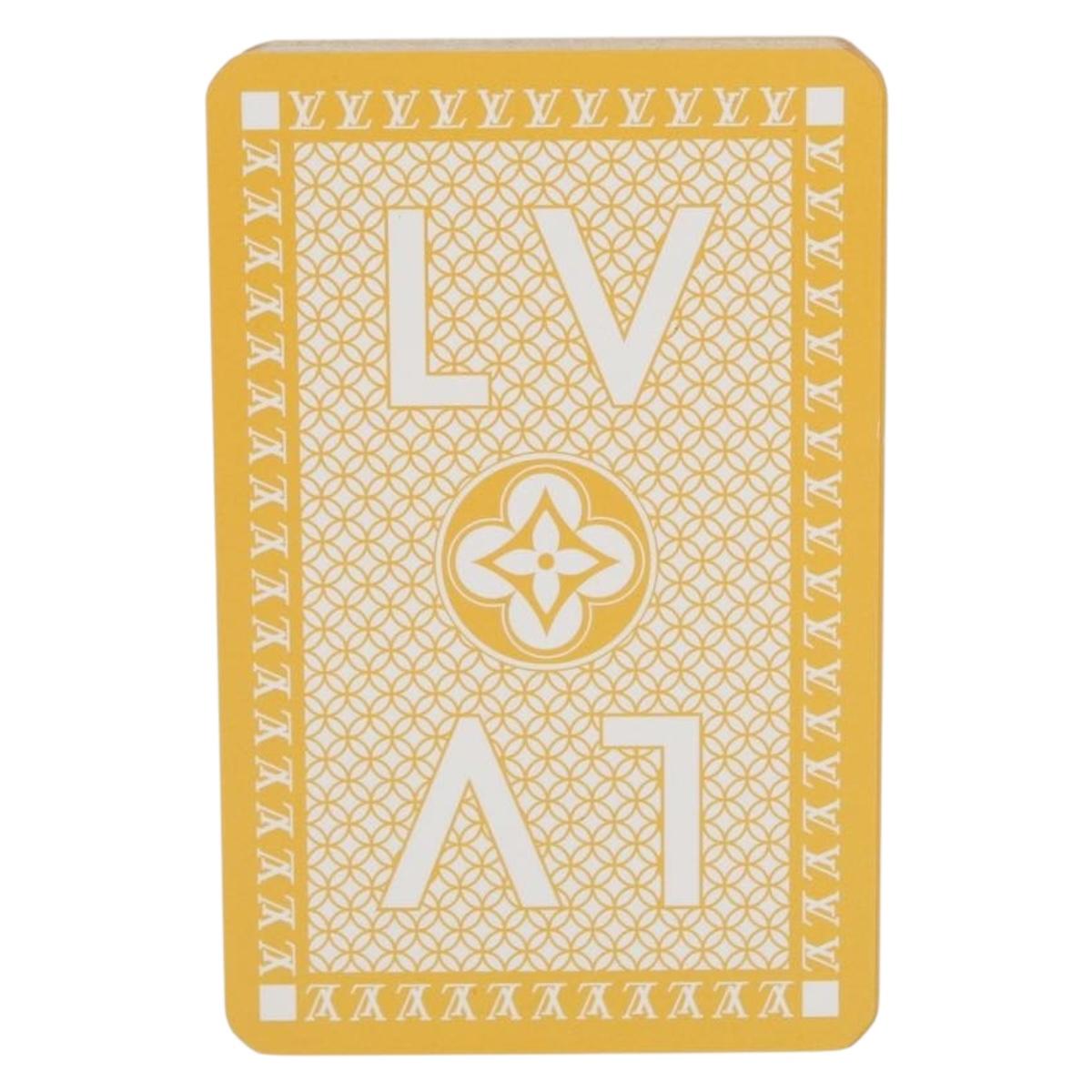 LOUIS VUITTON Monogram Playing Cards Yellow LV Auth 164293M