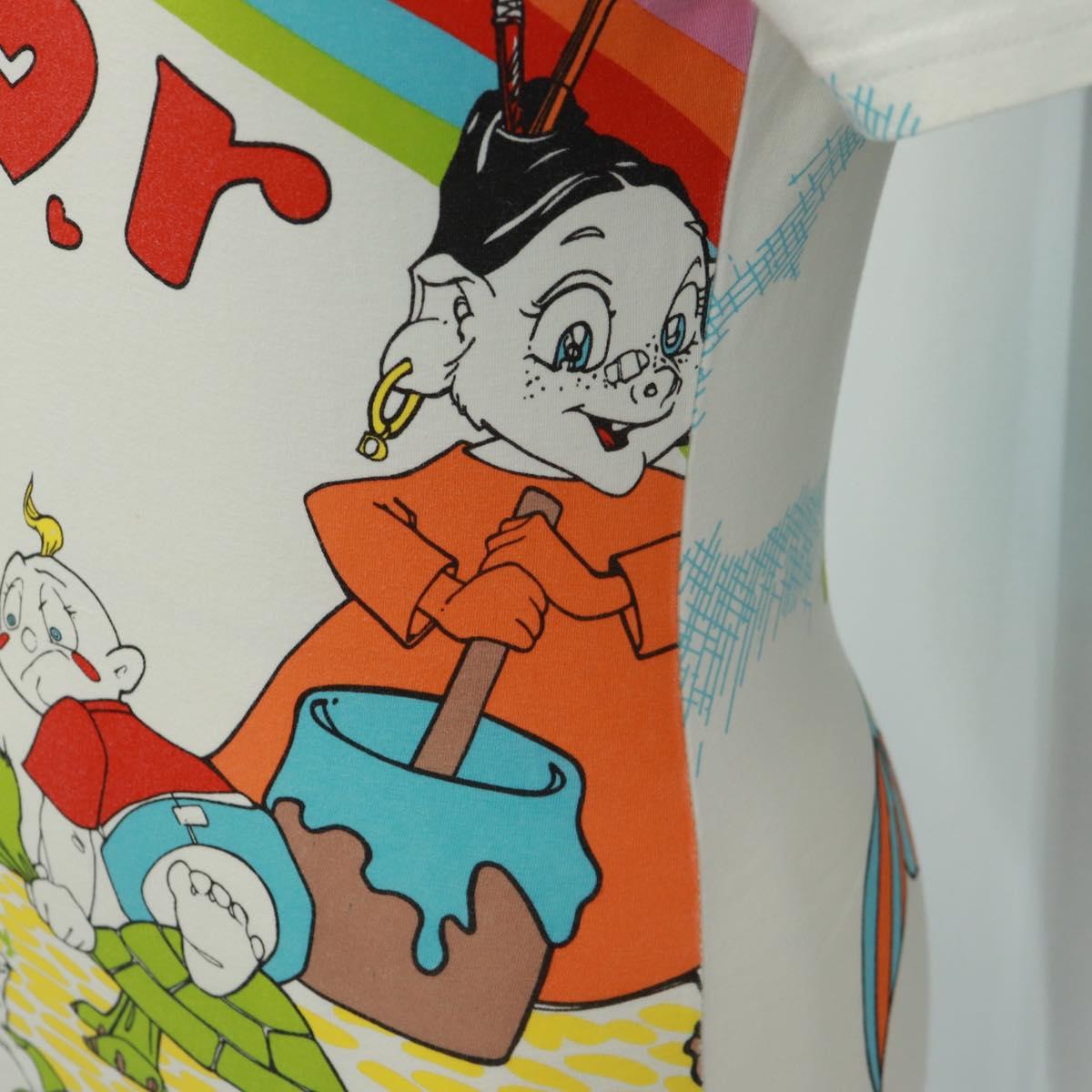 Christian Dior Galliano Period Short Sleeved T Shirt Cotton White Auth 164303M